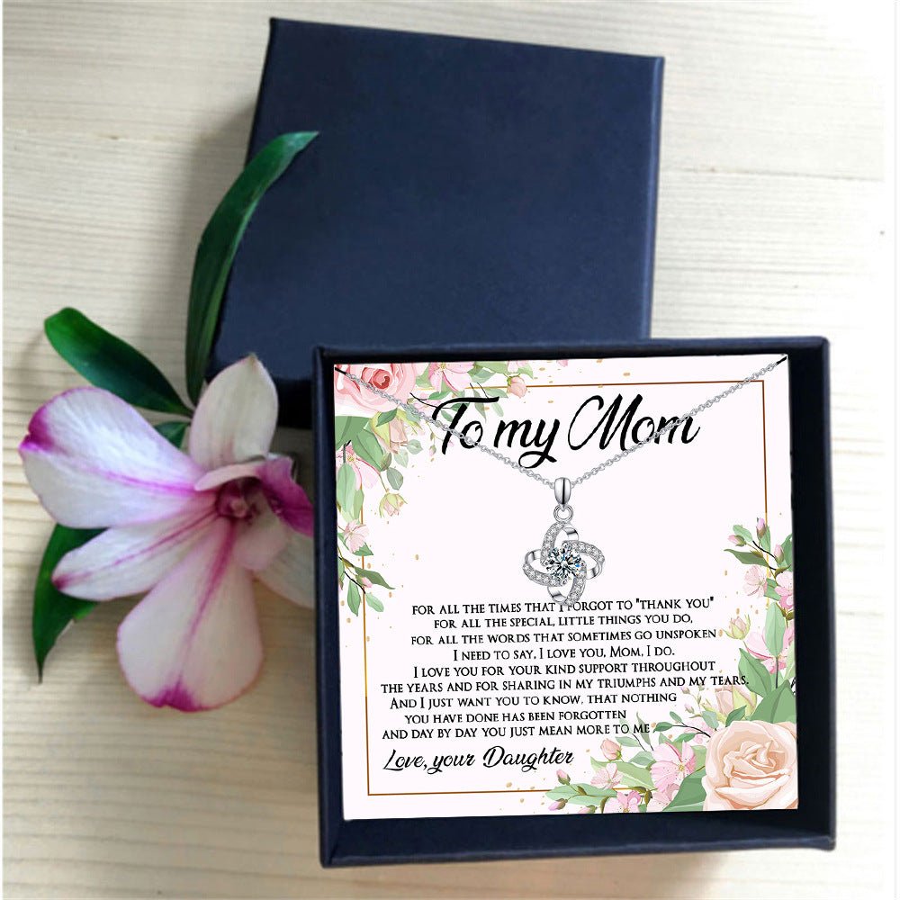 Four-Leaf Clover Lucky Necklace Mother's Day Gift Box Gift | Luxury Home Accessories | Heulog Glow