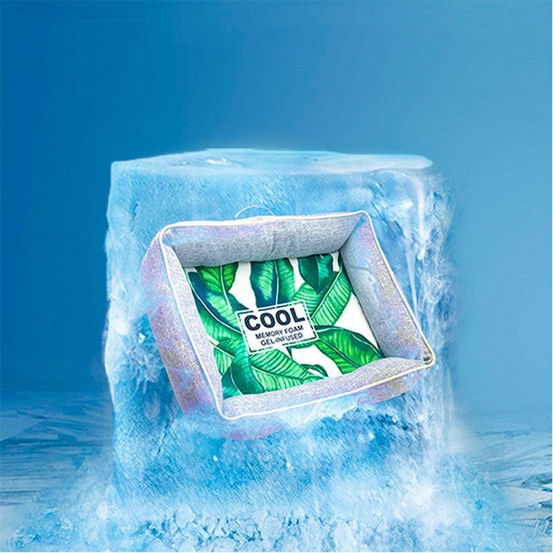 Four Seasons Cat Litter Large, Medium And Small Dog Kennel Removable Cooling Dog Mattress Pet Cat Ice Pad Summer Cooler | Luxury Home Accessories | Heulog Glow