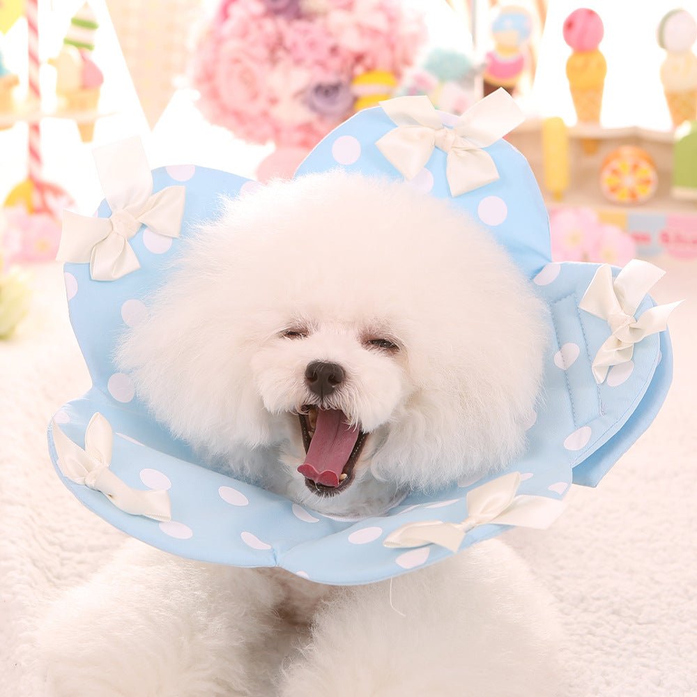 Four Seasons New Flower Elizabethan Ring Teddy Pet Dog Anti-bite Ring Fold | Luxury Home Accessories | Heulog Glow