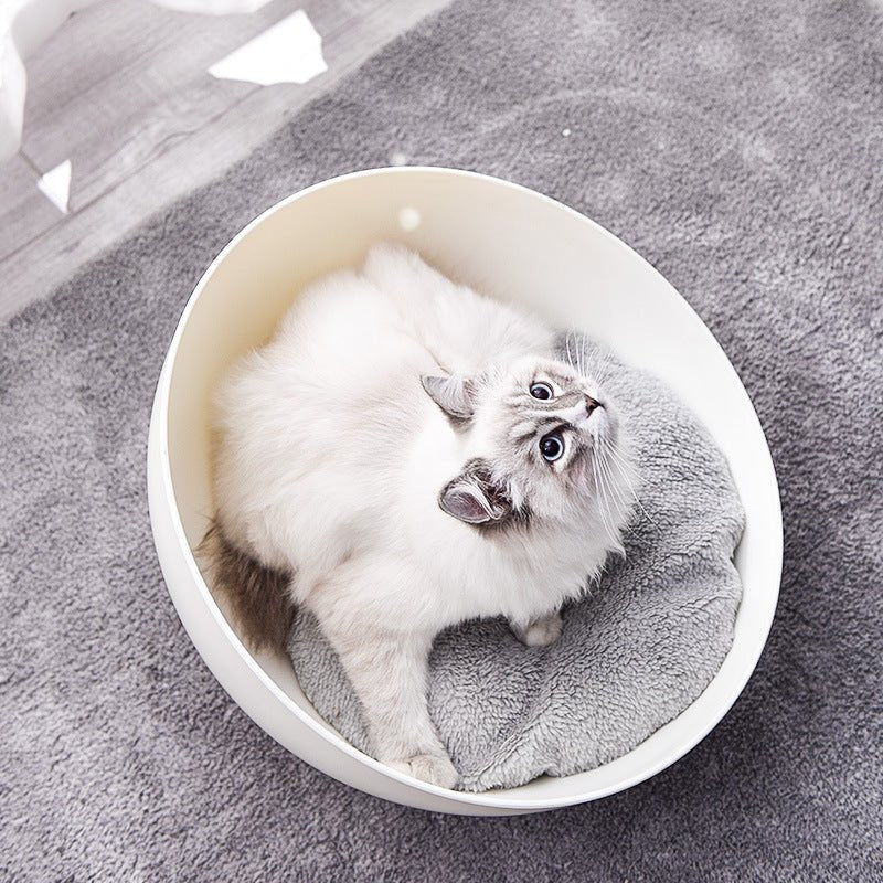 Four Seasons Universal Cat Egg Shell Nest Multifunctional Toy Turntable | Luxury Home Accessories | Heulog Glow