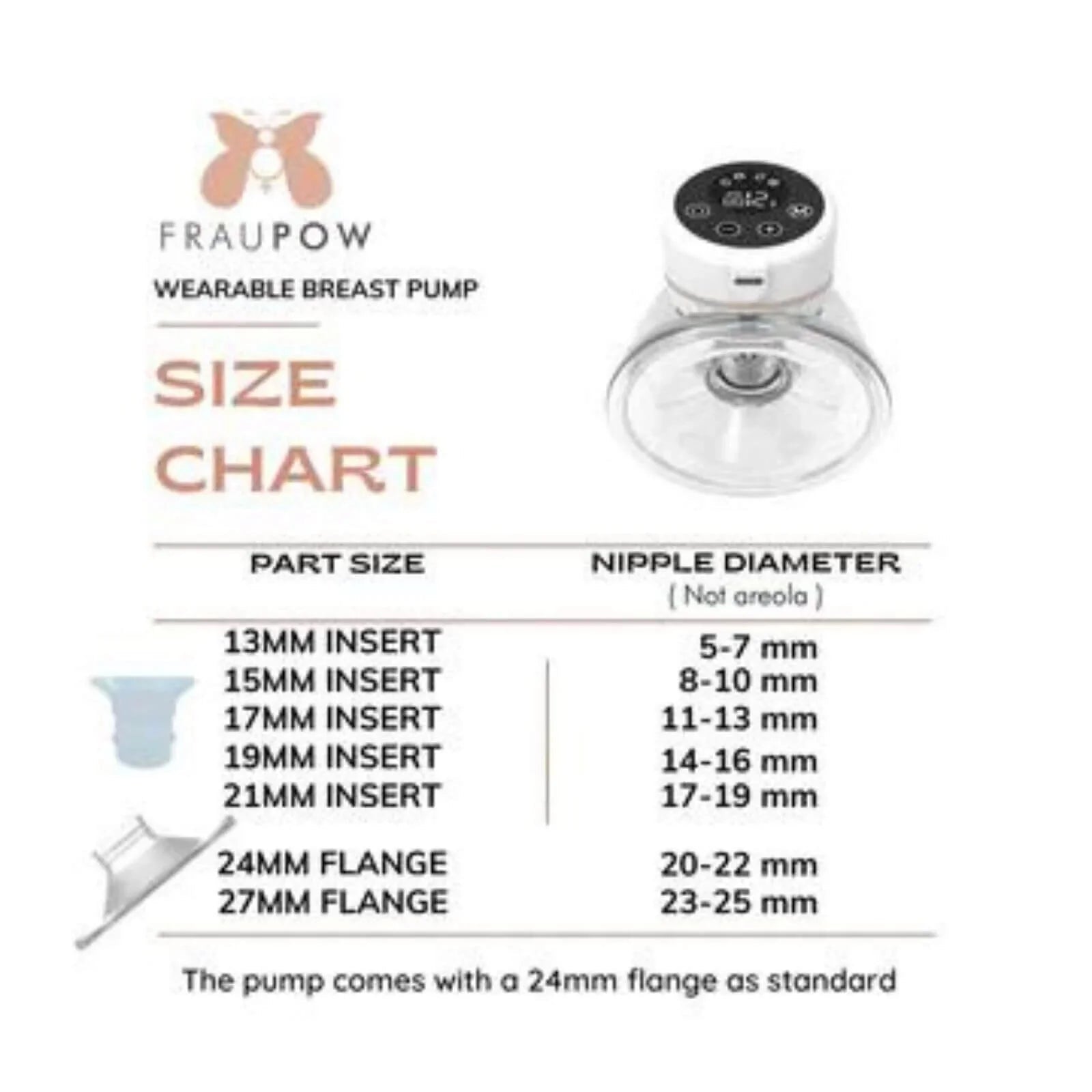 Fraupow Silicone Pump Flange 27mm | Luxury Home Accessories | Heulog Glow