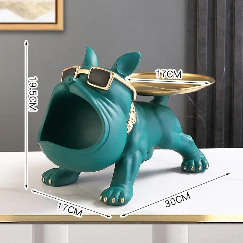 French Bulldog Resin Butler | Luxury Home Accessories | Heulog Glow