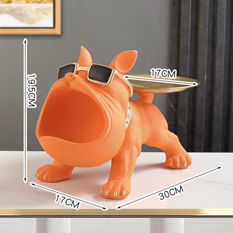 French Bulldog Resin Butler | Luxury Home Accessories | Heulog Glow