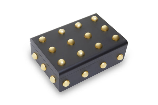 Frida Large Black and Gold Trinket Box | Luxury Home Accessories | Heulog Glow