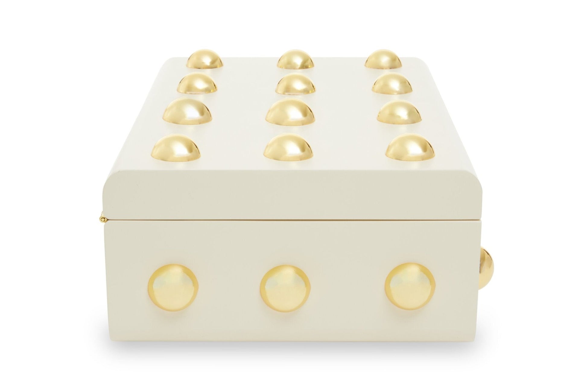 Frida Large Cream and Gold Trinket Box | Luxury Home Accessories | Heulog Glow