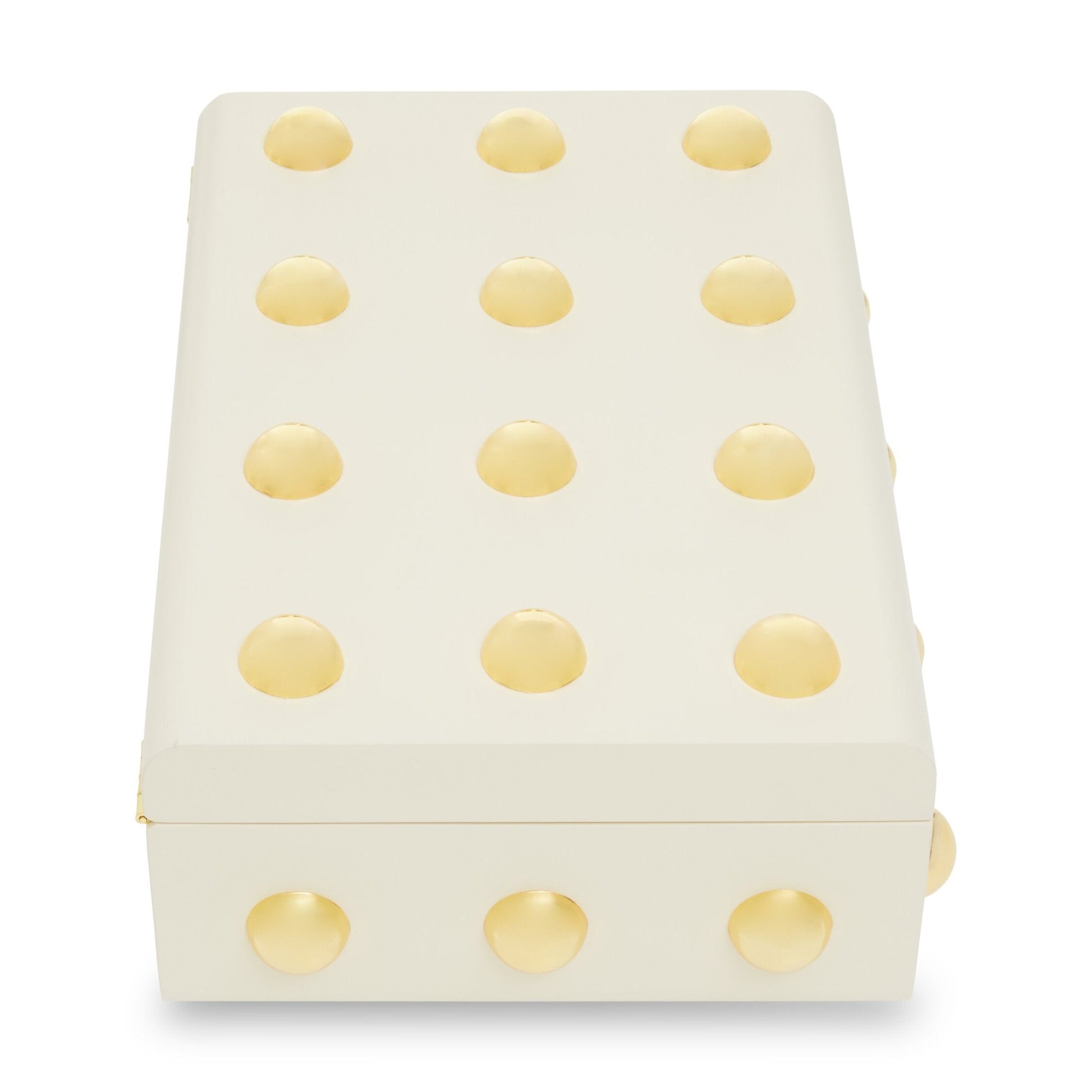 Frida Large Cream and Gold Trinket Box | Luxury Home Accessories | Heulog Glow