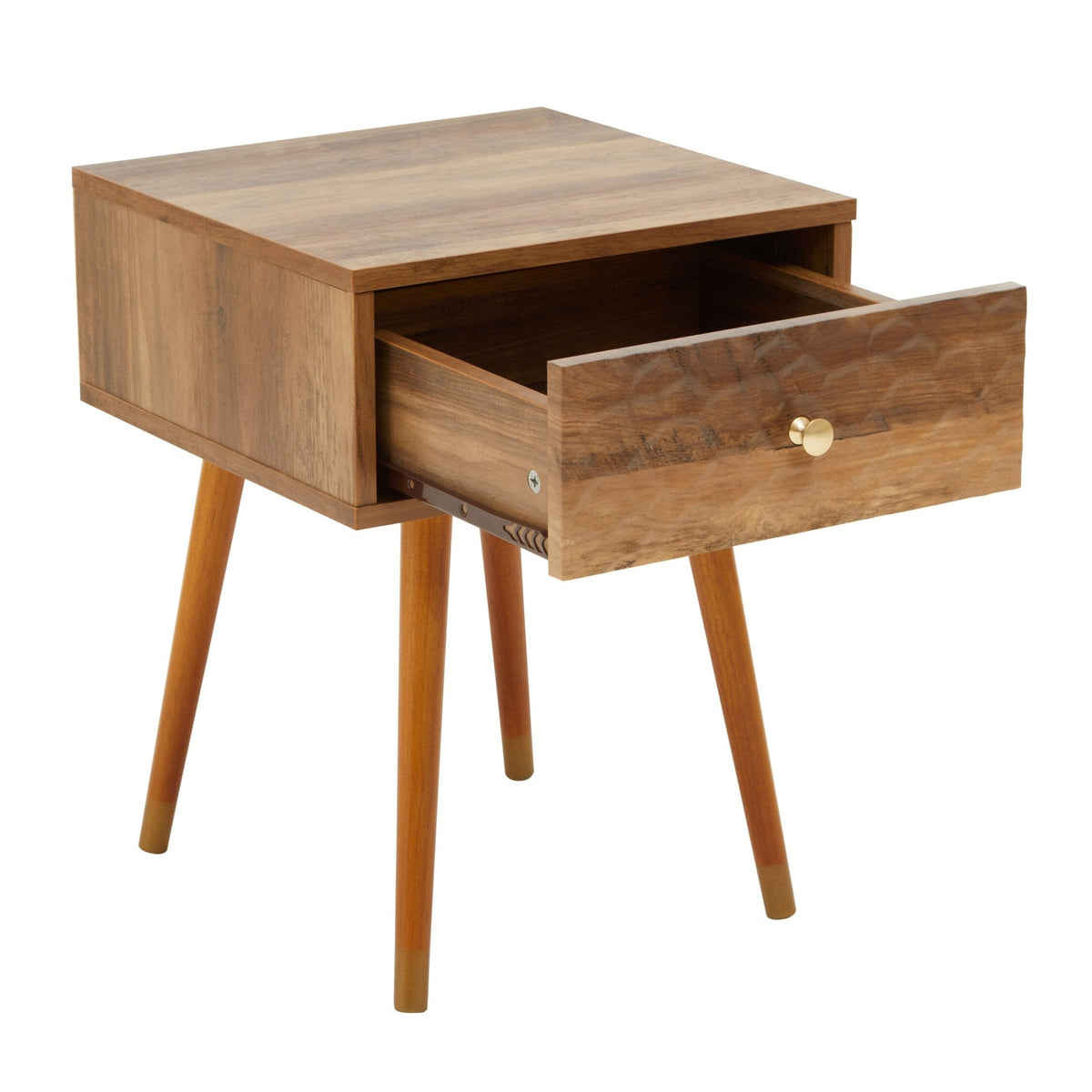 Frida One Drawer Side Table | Luxury Home Accessories | Heulog Glow