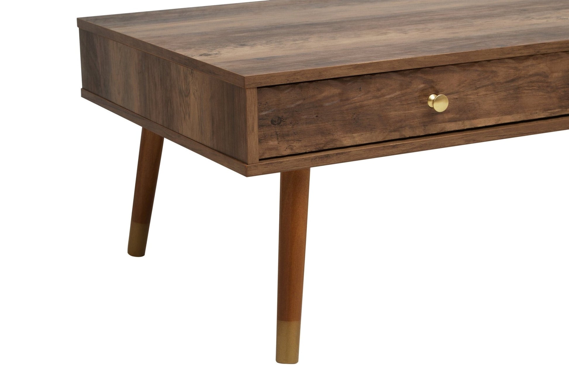 Frida Wood Veneer Coffee Table with 2 Drawers | Luxury Home Accessories | Heulog Glow