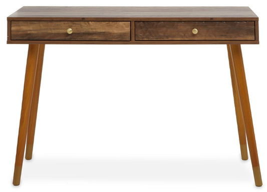 Frida Wood Veneer Console Table with 2 Drawers | Luxury Home Accessories | Heulog Glow