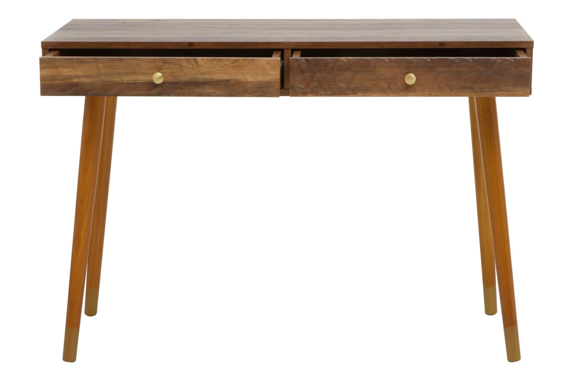 Frida Wood Veneer Console Table with 2 Drawers | Luxury Home Accessories | Heulog Glow