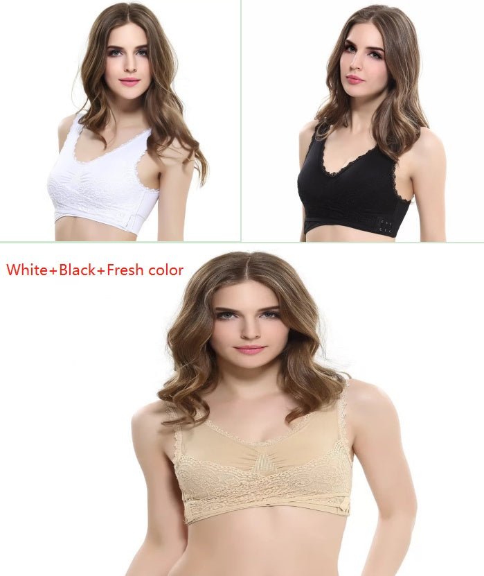 Front Cross Side Buckle Lace Side Non-Wire Sports Fitness Bra | Luxury Home Accessories | Heulog Glow