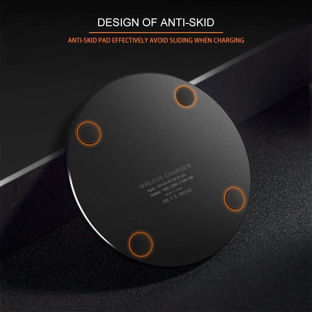 Frosted Wireless Charger 10W Mirror | Luxury Home Accessories | Heulog Glow
