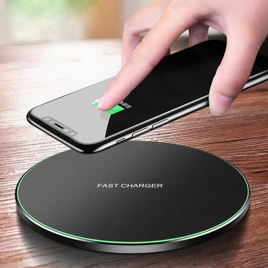 Frosted Wireless Charger 10W Mirror | Luxury Home Accessories | Heulog Glow