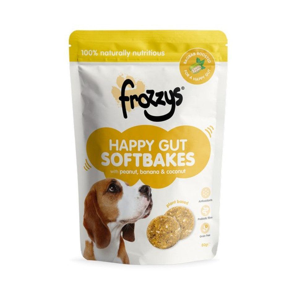 Frozzys Happy Gut Softbakes Boosted with BAOBAB - Peanut, Banana & Coconut Flavour 80g | Luxury Home Accessories | Heulog Glow