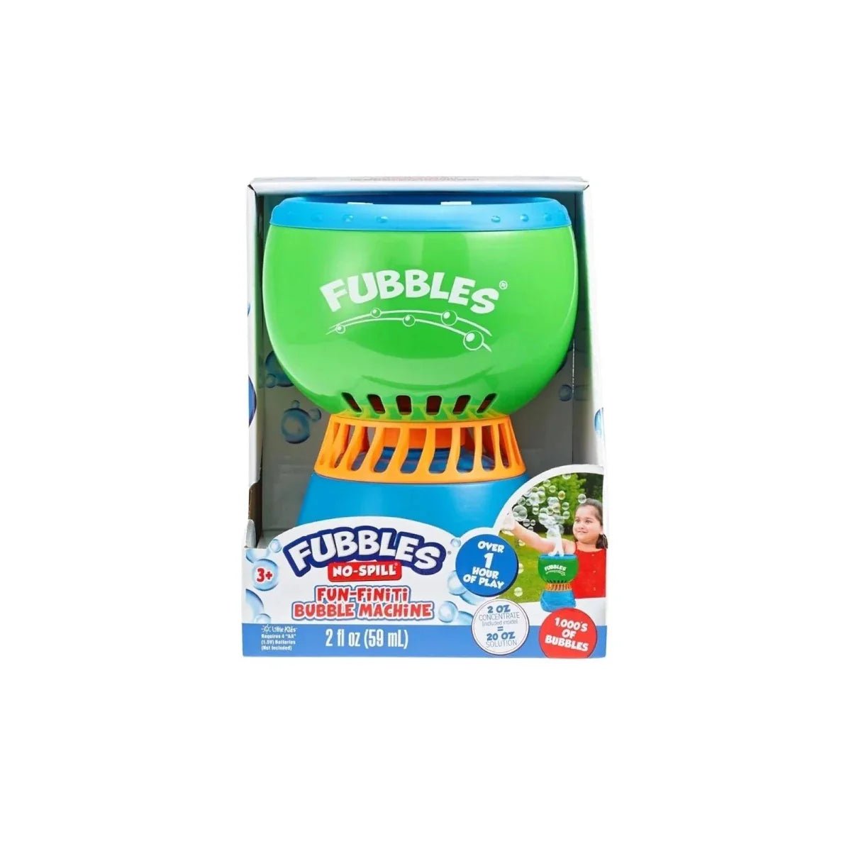 Fubbles No-Spill Fun-Finiti Bubble Machine | Luxury Home Accessories | Heulog Glow