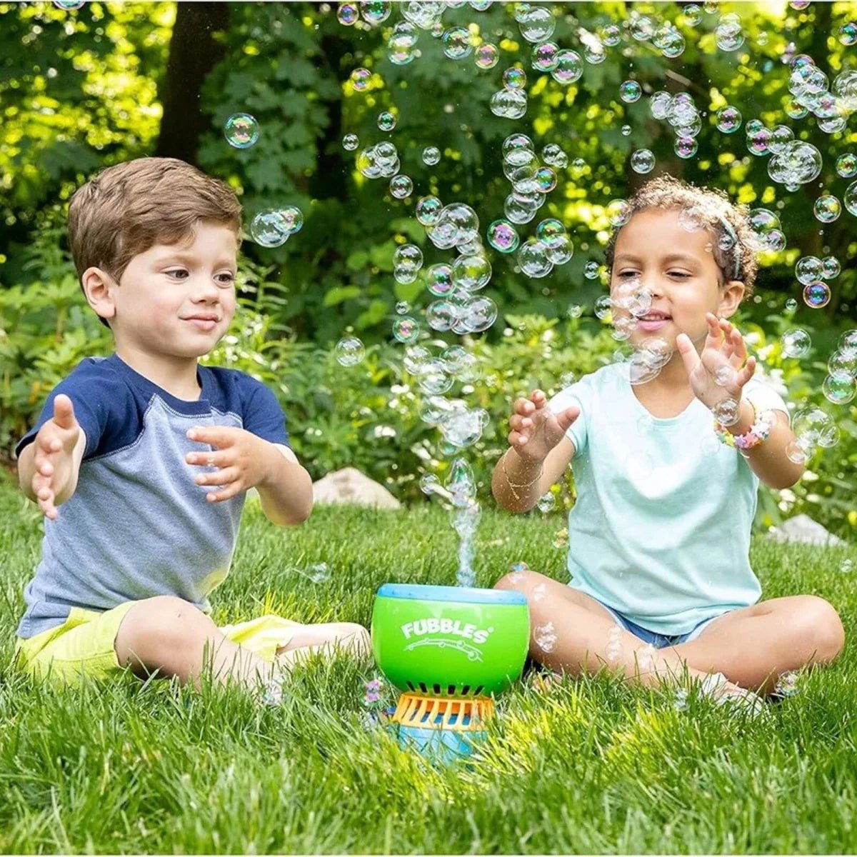Fubbles No-Spill Fun-Finiti Bubble Machine | Luxury Home Accessories | Heulog Glow