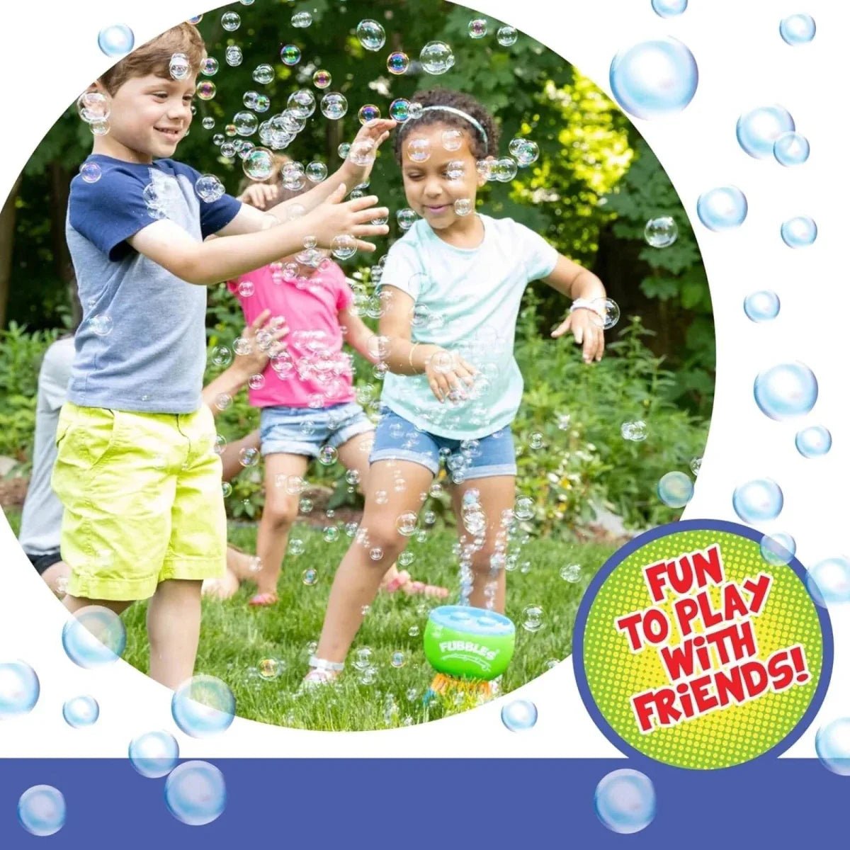 Fubbles No-Spill Fun-Finiti Bubble Machine | Luxury Home Accessories | Heulog Glow