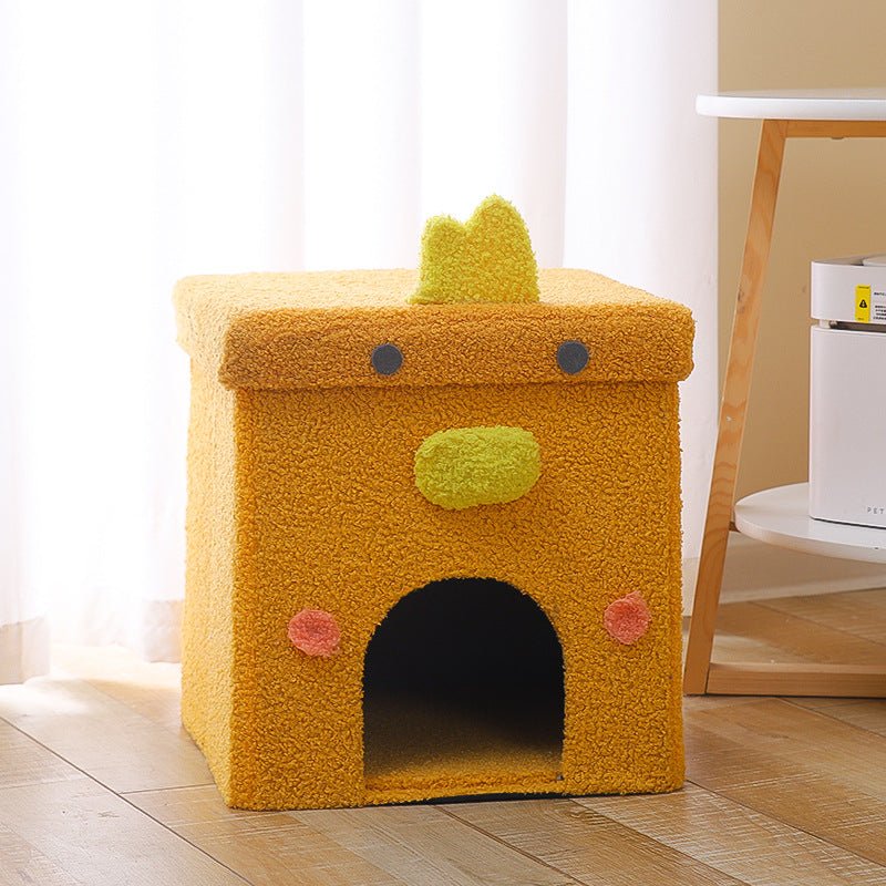 Fully Enclosed Foldable Cat Nest Four Seasons Universal Gift Box House Ins Style | Luxury Home Accessories | Heulog Glow