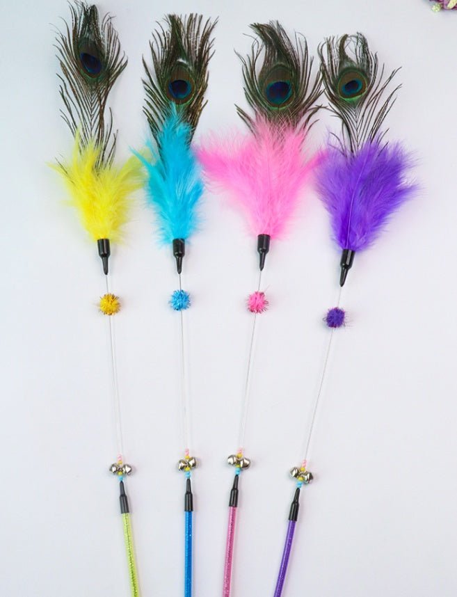 Funny Cat Stick Bite-Resistant Feather Long Rod Funny Cat Stick | Luxury Home Accessories | Heulog Glow