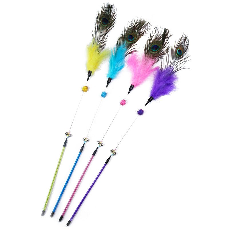 Funny Cat Stick Bite-Resistant Feather Long Rod Funny Cat Stick | Luxury Home Accessories | Heulog Glow