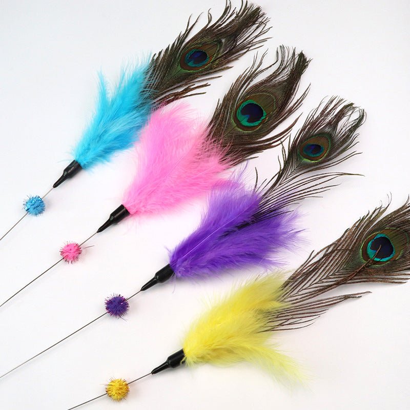 Funny Cat Stick Bite-Resistant Feather Long Rod Funny Cat Stick | Luxury Home Accessories | Heulog Glow
