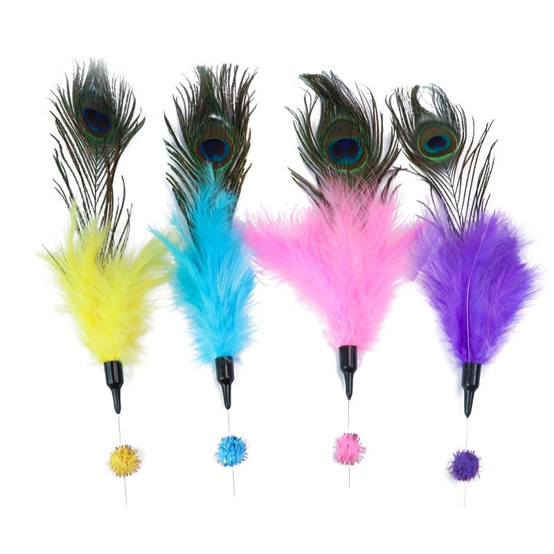 Funny Cat Stick Bite-Resistant Feather Long Rod Funny Cat Stick | Luxury Home Accessories | Heulog Glow