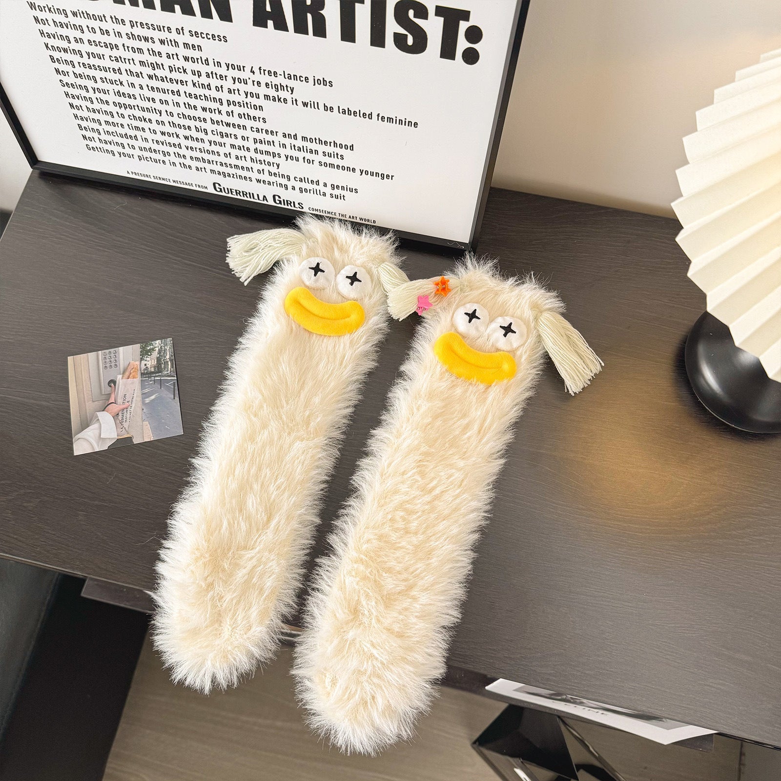 Funny Plush Mid-calf Length Thermal Room Socks | Luxury Home Accessories | Heulog Glow