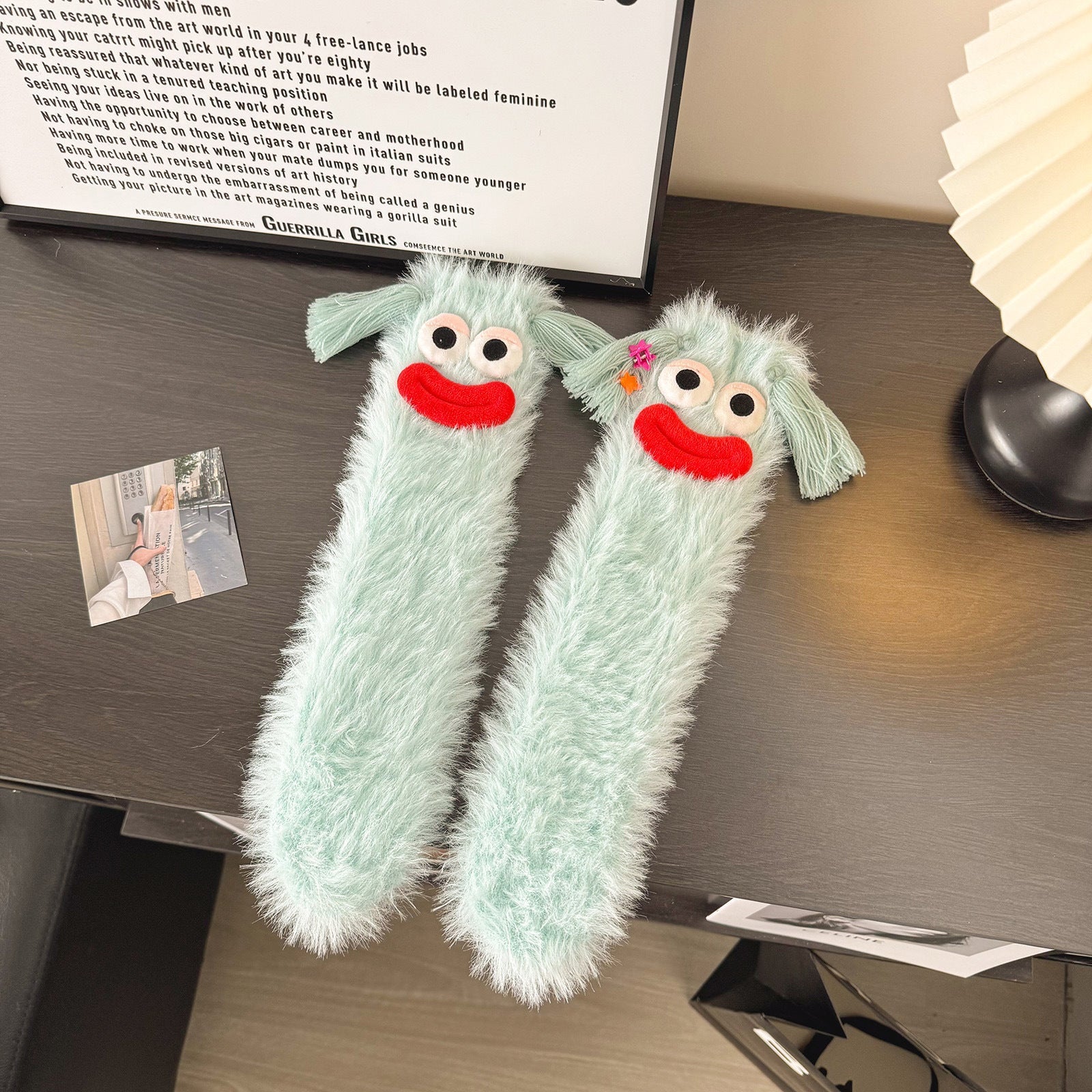 Funny Plush Mid-calf Length Thermal Room Socks | Luxury Home Accessories | Heulog Glow