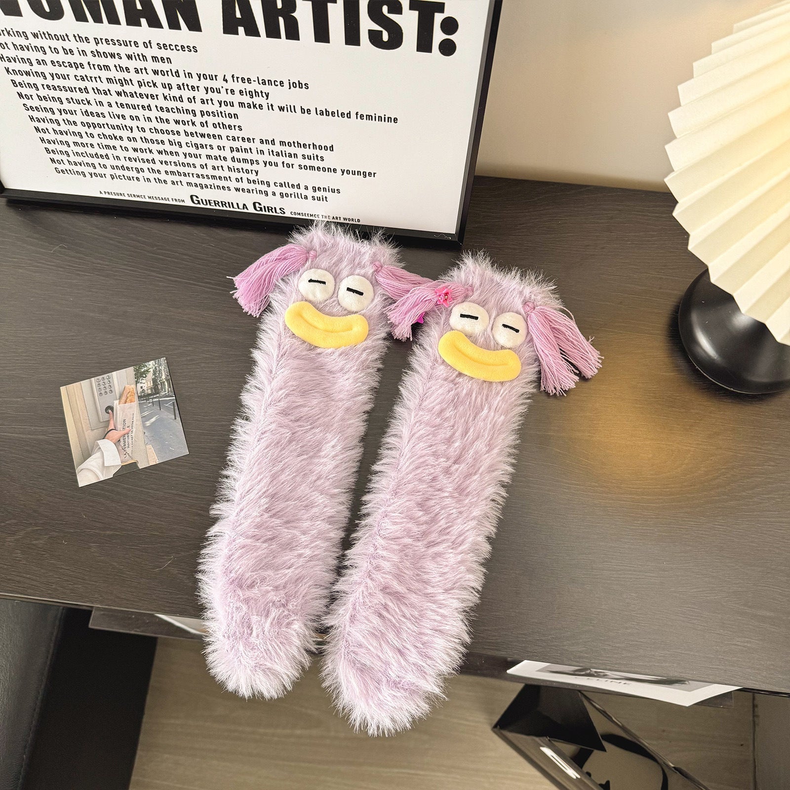 Funny Plush Mid-calf Length Thermal Room Socks | Luxury Home Accessories | Heulog Glow