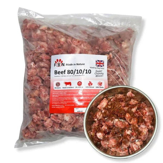 Fur Baby Nutrition Beef 80-10-10 Frozen Dog Food 1kg | Luxury Home Accessories | Heulog Glow