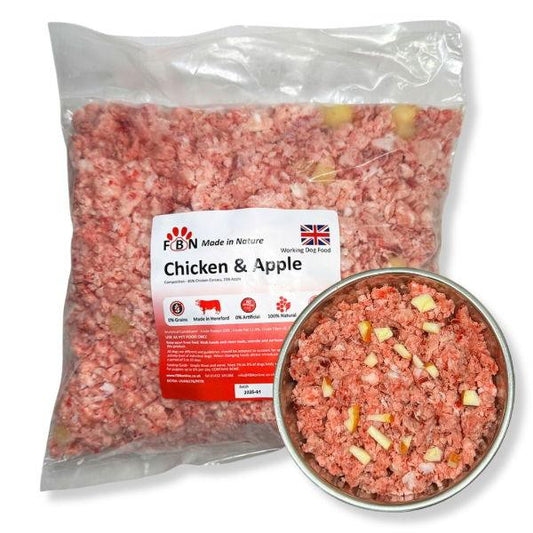 Fur Baby Nutrition Chicken & Apple Frozen Dog Food 1kg | Luxury Home Accessories | Heulog Glow