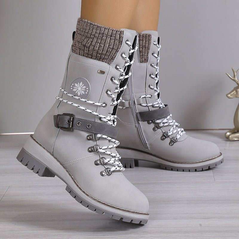 Fur Integrated Women's Shoes Thickened Warm Knee-high Snow Boots | Luxury Home Accessories | Heulog Glow