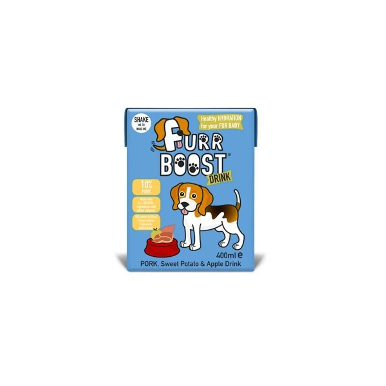 Furr Boost Pork Sweet Potato and Apple Dog Drink 400ml | Luxury Home Accessories | Heulog Glow