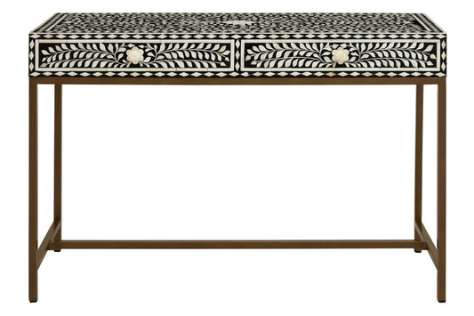 Fusion Bone Inlay Console Table With 2 Drawers | Luxury Home Accessories | Heulog Glow