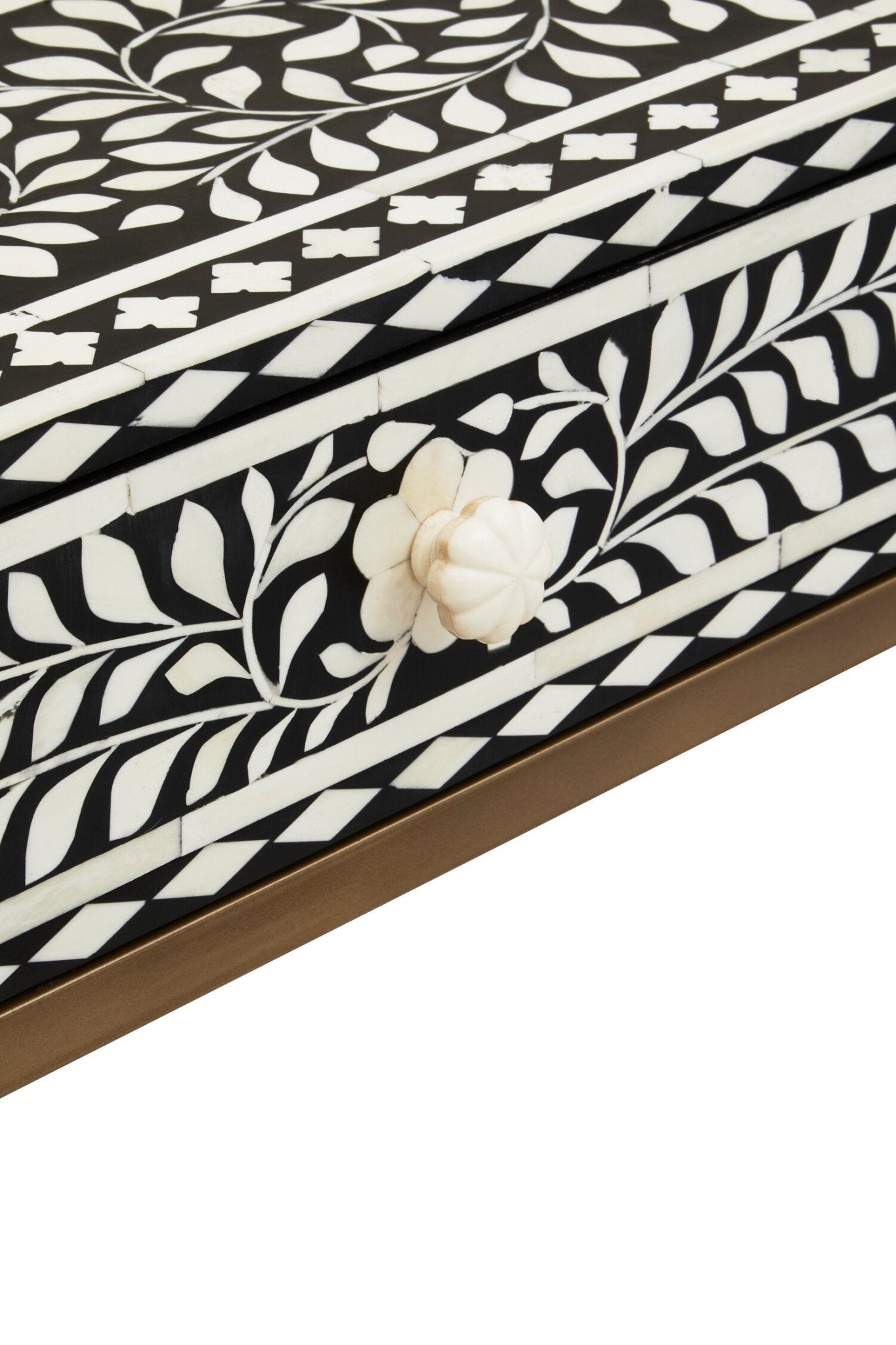 Fusion Bone Inlay Console Table With 2 Drawers | Luxury Home Accessories | Heulog Glow