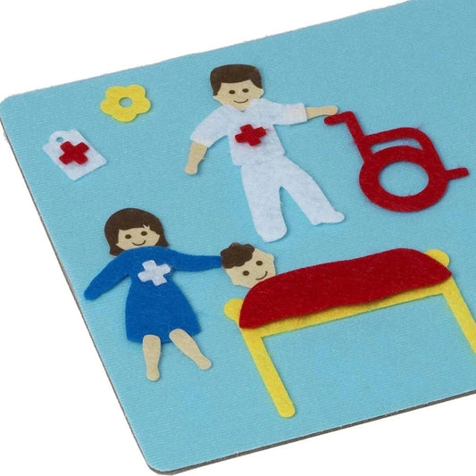Fuzzy Felt Retro Classic - Hospital | Luxury Home Accessories | Heulog Glow