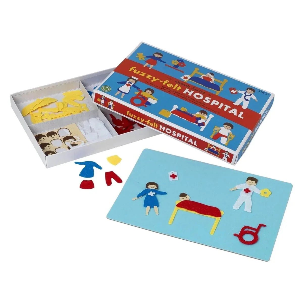 Fuzzy Felt Retro Classic - Hospital | Luxury Home Accessories | Heulog Glow
