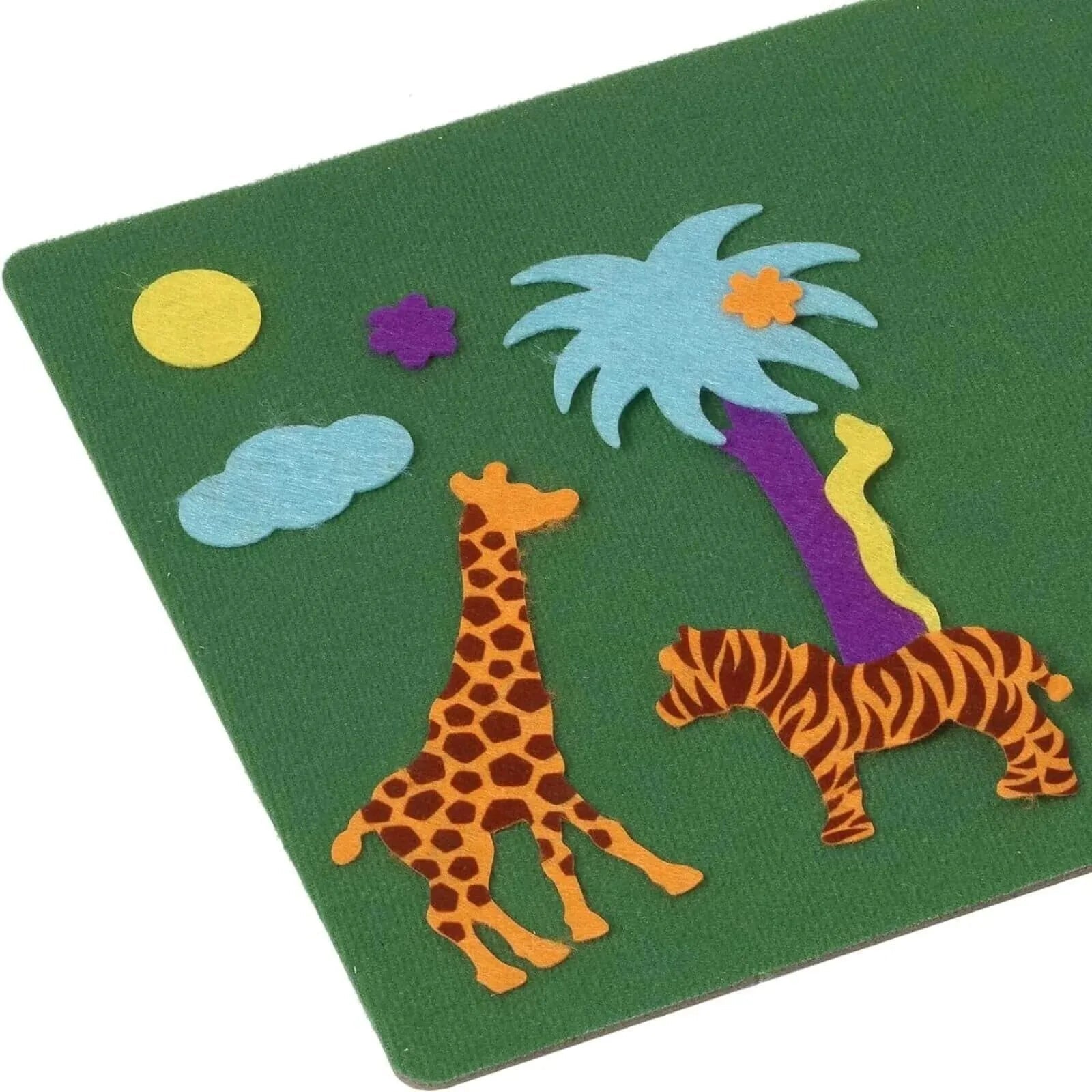 Fuzzy Felt Retro Classic - Jungle | Luxury Home Accessories | Heulog Glow