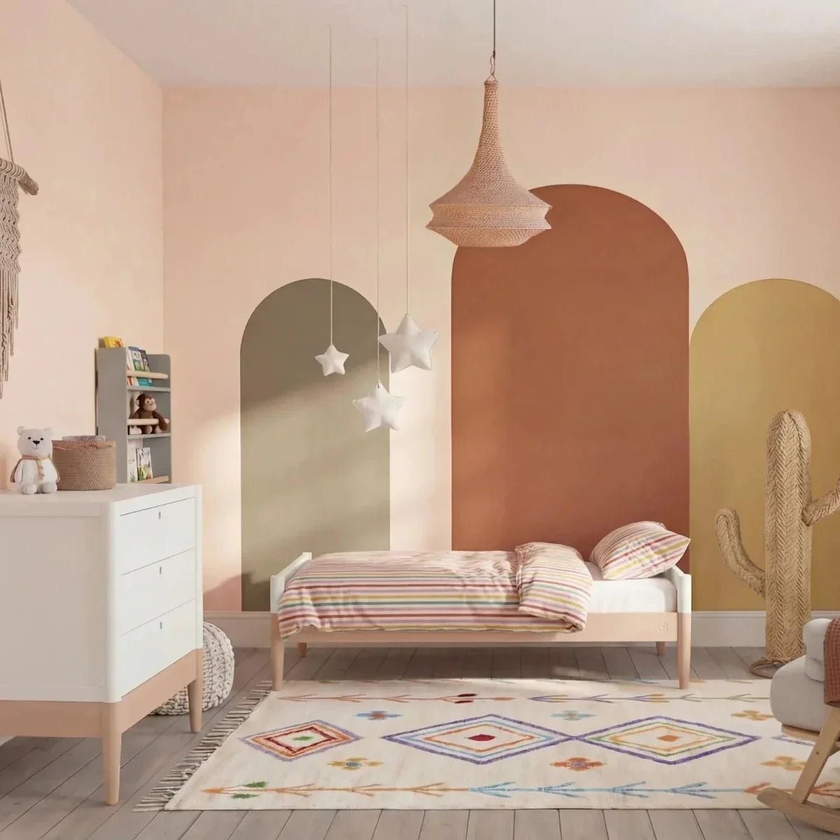 Gaia Baby Eos Dresser - Powder Blush/White | Luxury Home Accessories | Heulog Glow