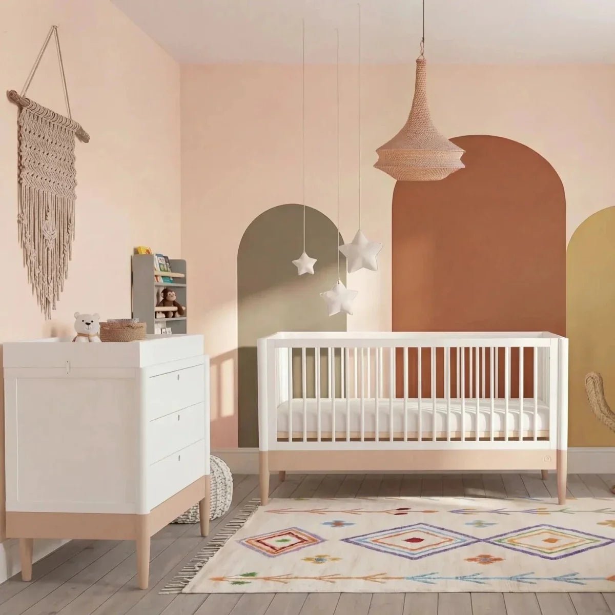 Gaia Baby Eos Dresser - Powder Blush/White | Luxury Home Accessories | Heulog Glow