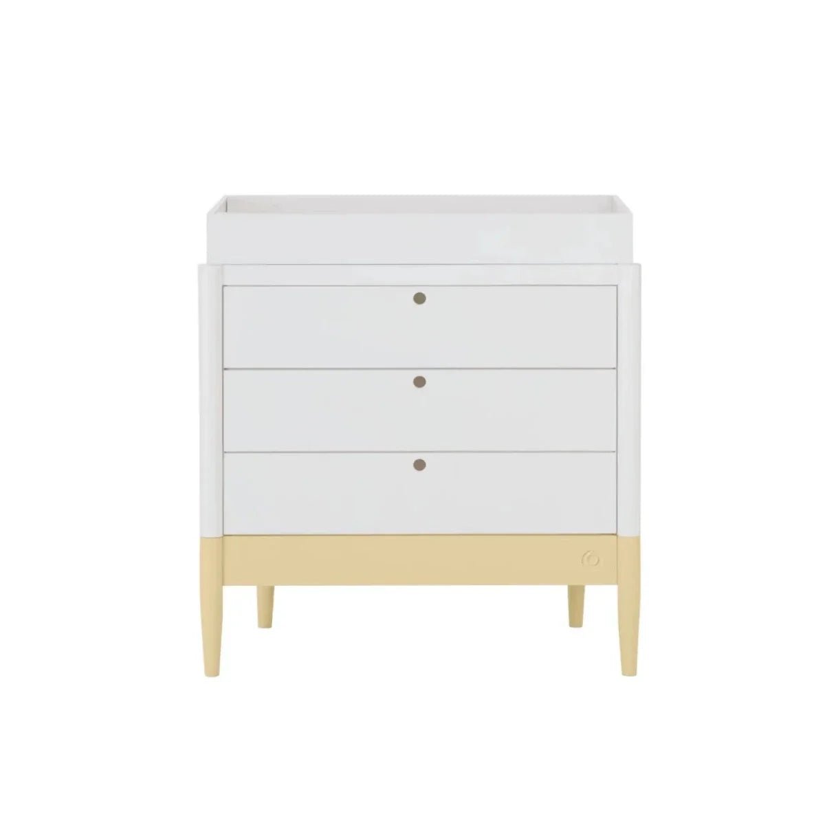 Gaia Baby Eos Dresser - Primrose Yellow/White | Luxury Home Accessories | Heulog Glow