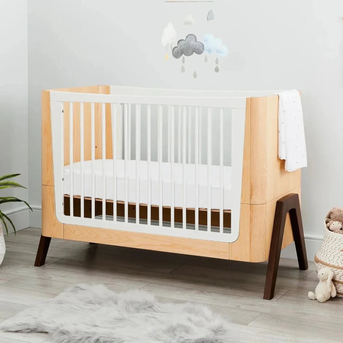 Gaia Baby Hera 2 Piece Room Set - Natural/Walnut | Luxury Home Accessories | Heulog Glow