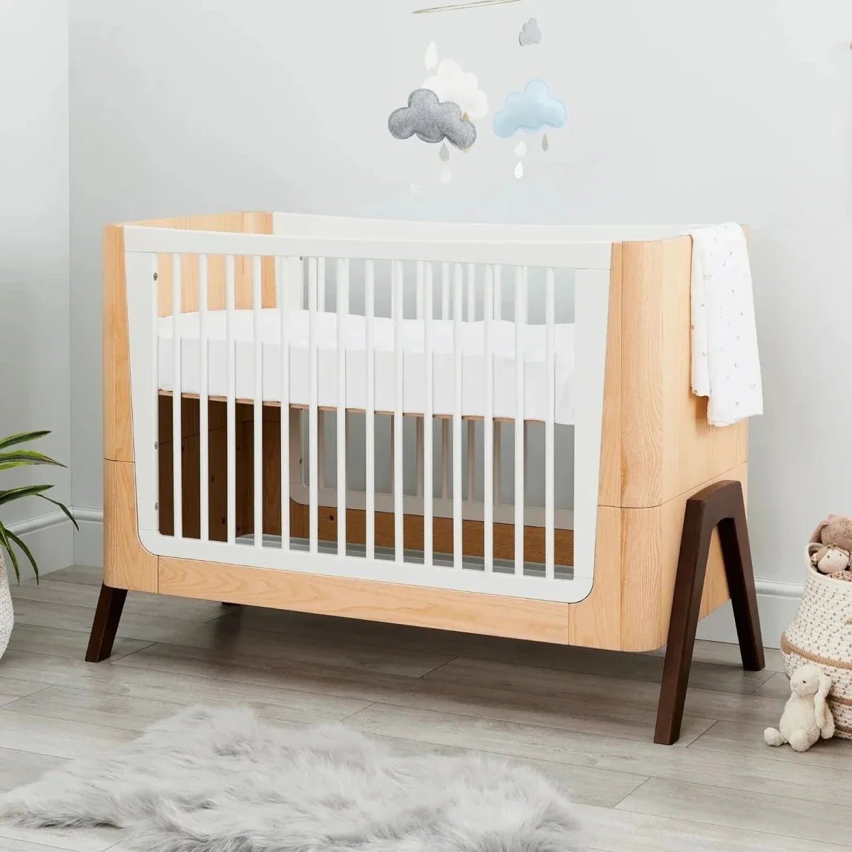 Gaia Baby Hera 2 Piece Room Set - Natural/Walnut | Luxury Home Accessories | Heulog Glow