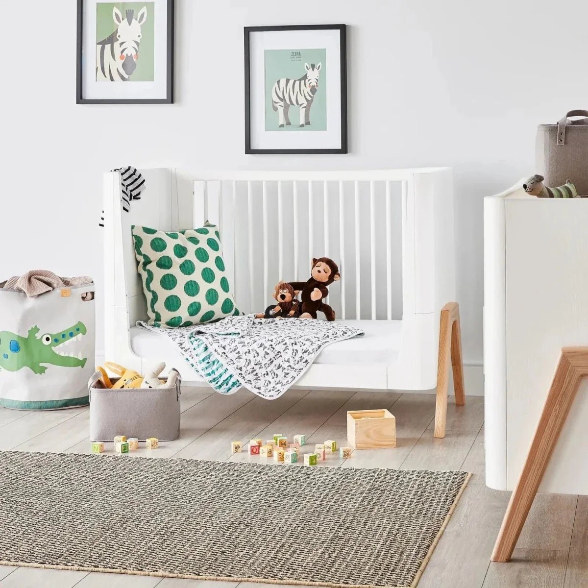 Gaia Baby Hera 2 Piece Room Set - Scandi White/Natural | Luxury Home Accessories | Heulog Glow