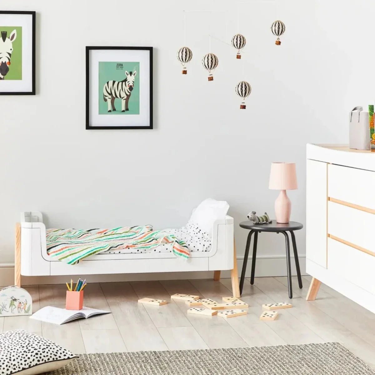 Gaia Baby Hera 2 Piece Room Set - Scandi White/Natural | Luxury Home Accessories | Heulog Glow
