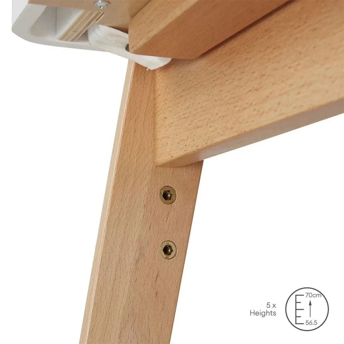 Gaia Baby Hera Bedside Crib² - White/Natural | Luxury Home Accessories | Heulog Glow