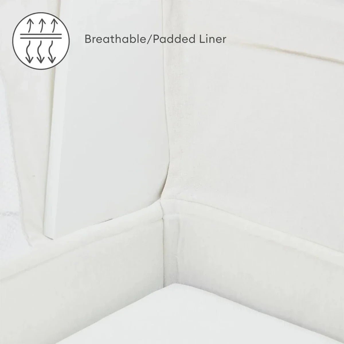 Gaia Baby Hera Bedside Crib² - White/Natural | Luxury Home Accessories | Heulog Glow
