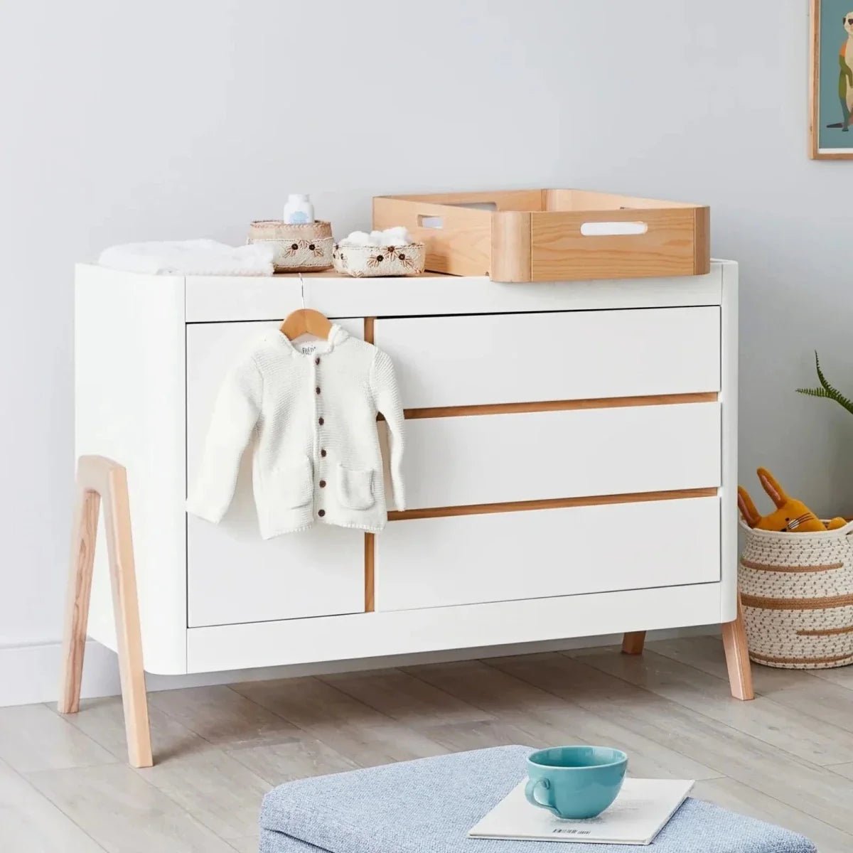 Gaia Baby Hera Changing Station - Natural | Luxury Home Accessories | Heulog Glow