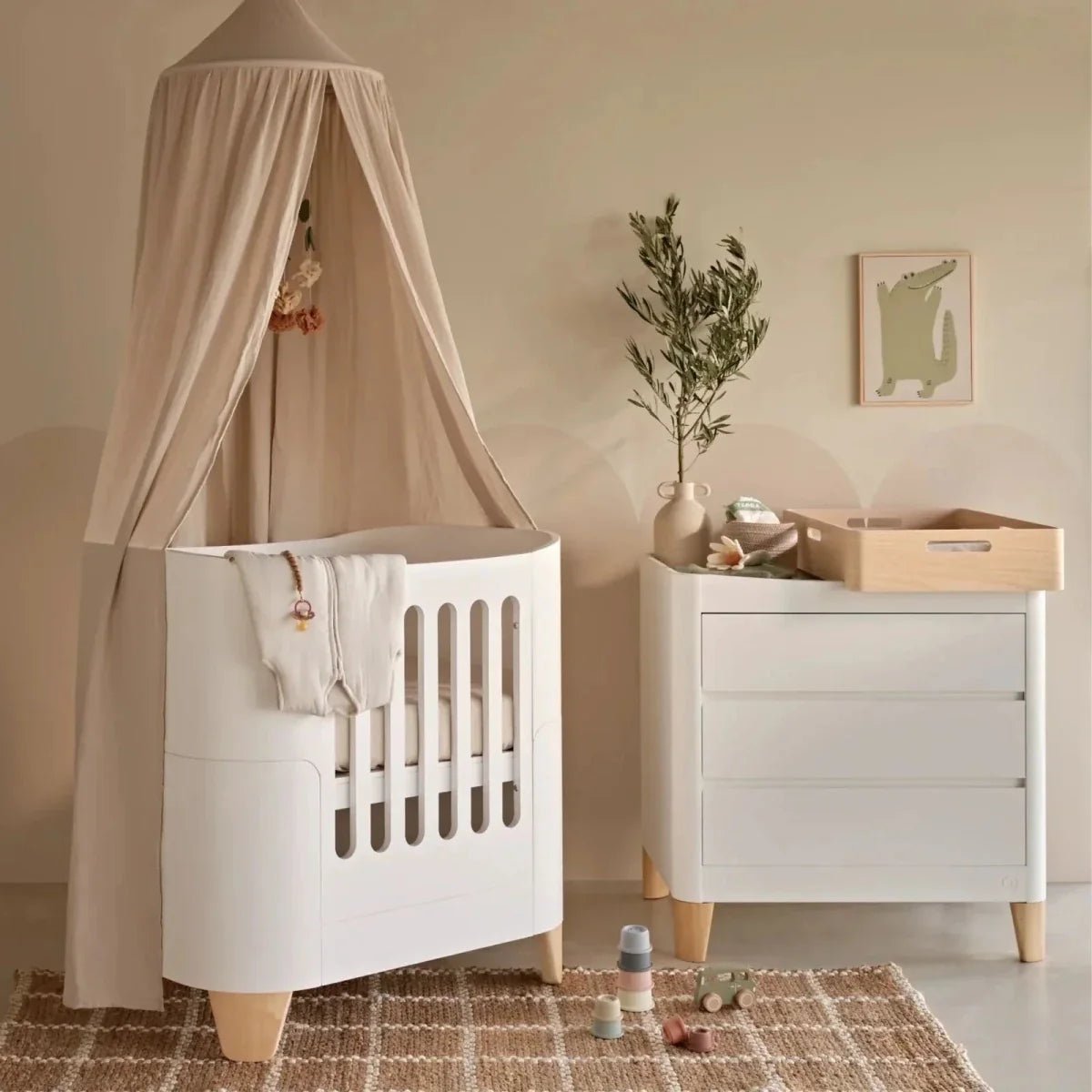 Gaia Baby Hera Changing Station - Natural | Luxury Home Accessories | Heulog Glow