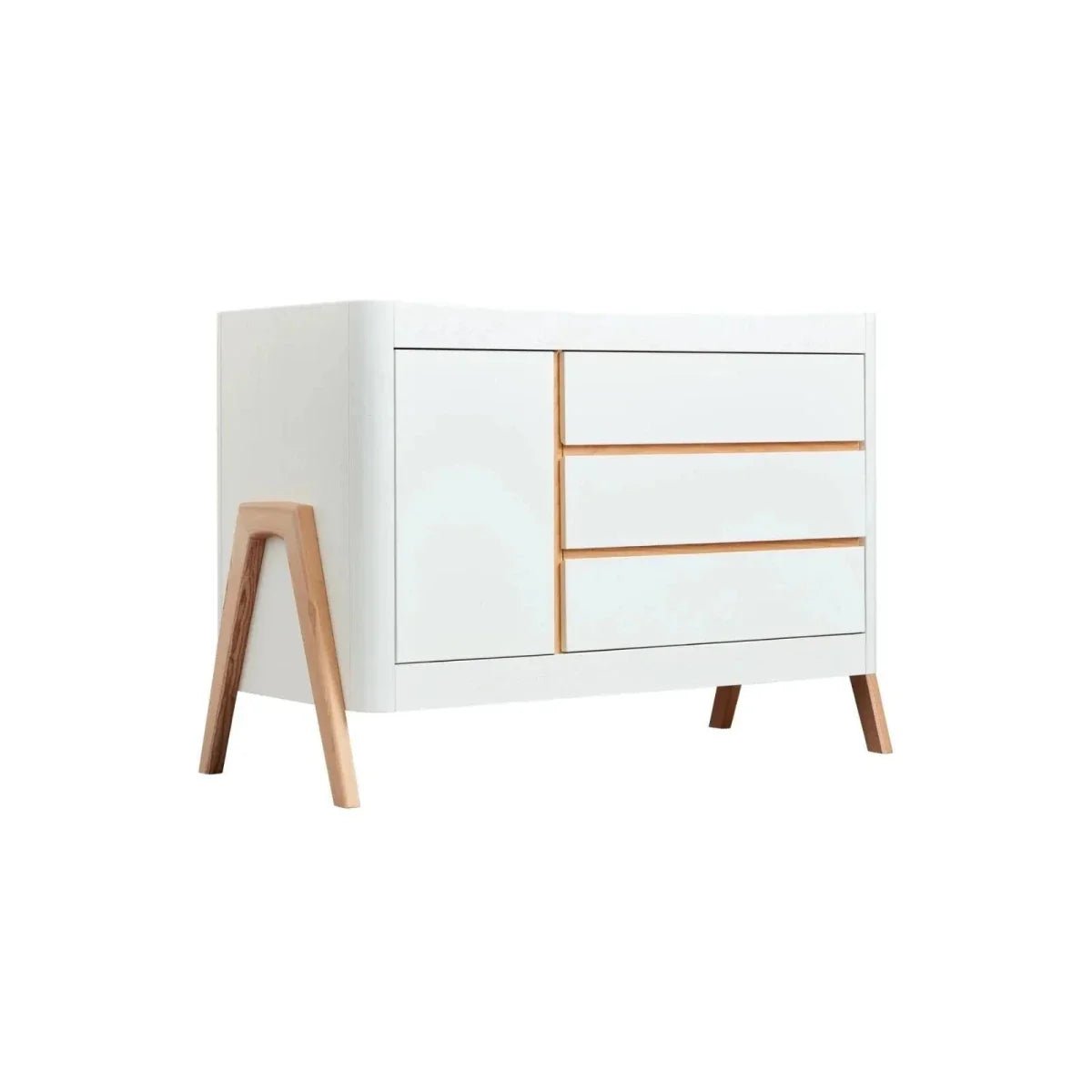 Gaia Baby Hera Dresser - Scandi White/Natural | Luxury Home Accessories | Heulog Glow